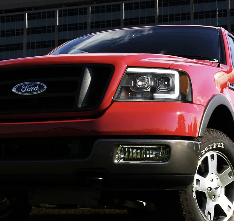 2004 to 2008 Ford F150 Lincoln Mark LT Projector Headlights DRL