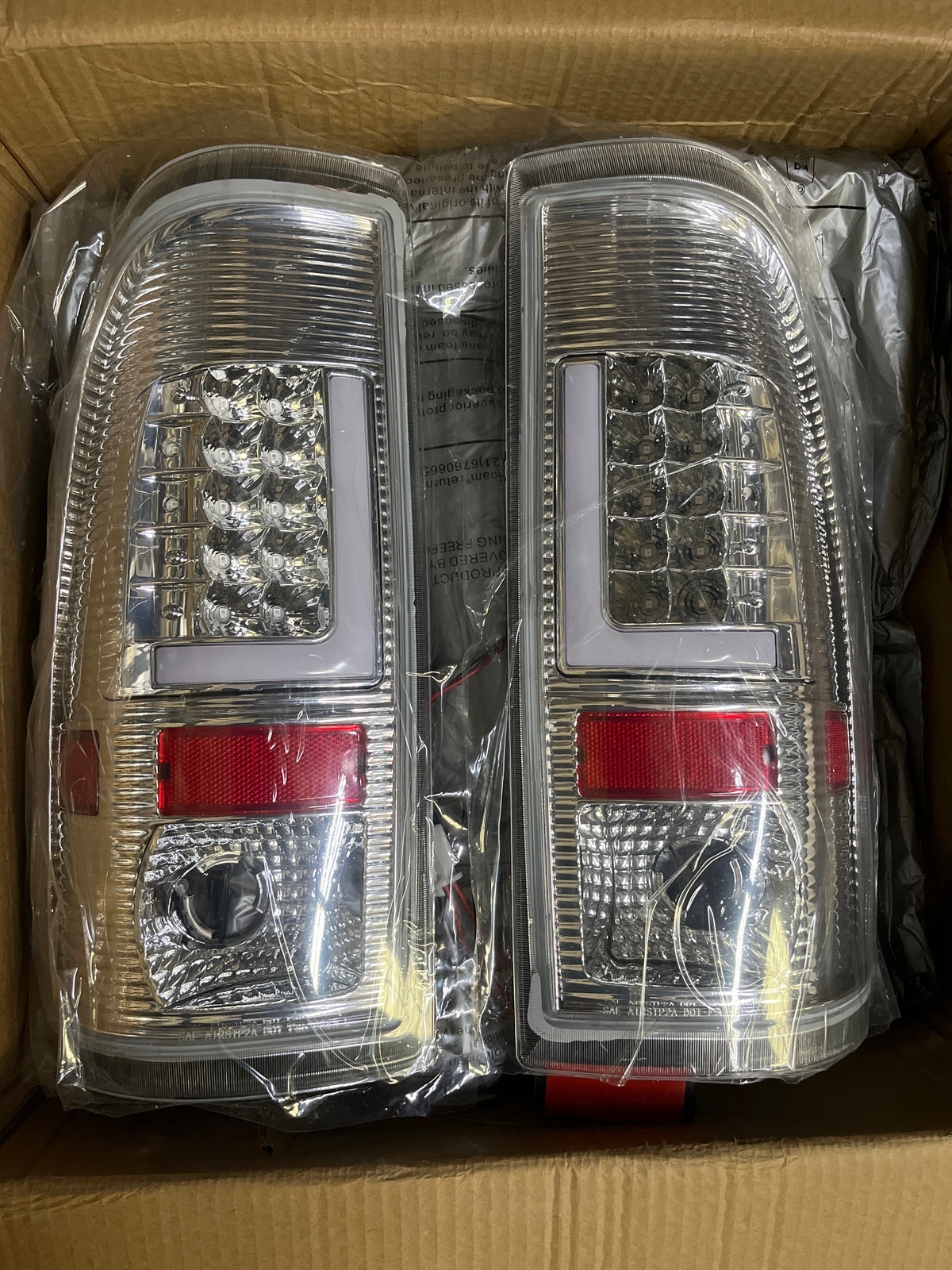 1997 to 2007 Ford F150 F250 F350 F450 F550 Chrome Tail Light Luces Micas Calaveras Faros Chrome LED
