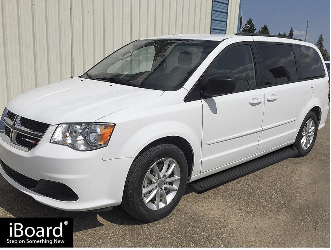 2011 to 2020 Dodge Caravan Black 6 inch Running Boards Side Step Estribos Negros Escalon