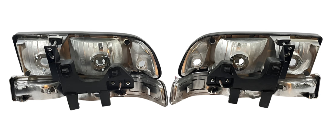 1998 to 2004 Chevy Blazer S10 Smoked Headlights Luces ahumadas micas calaveras