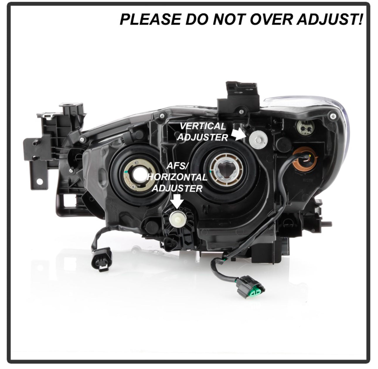 2014 to 2017 Mazda 6 Projector Style Headlights Luces Micas. alaveras Proyectores Halogen Model