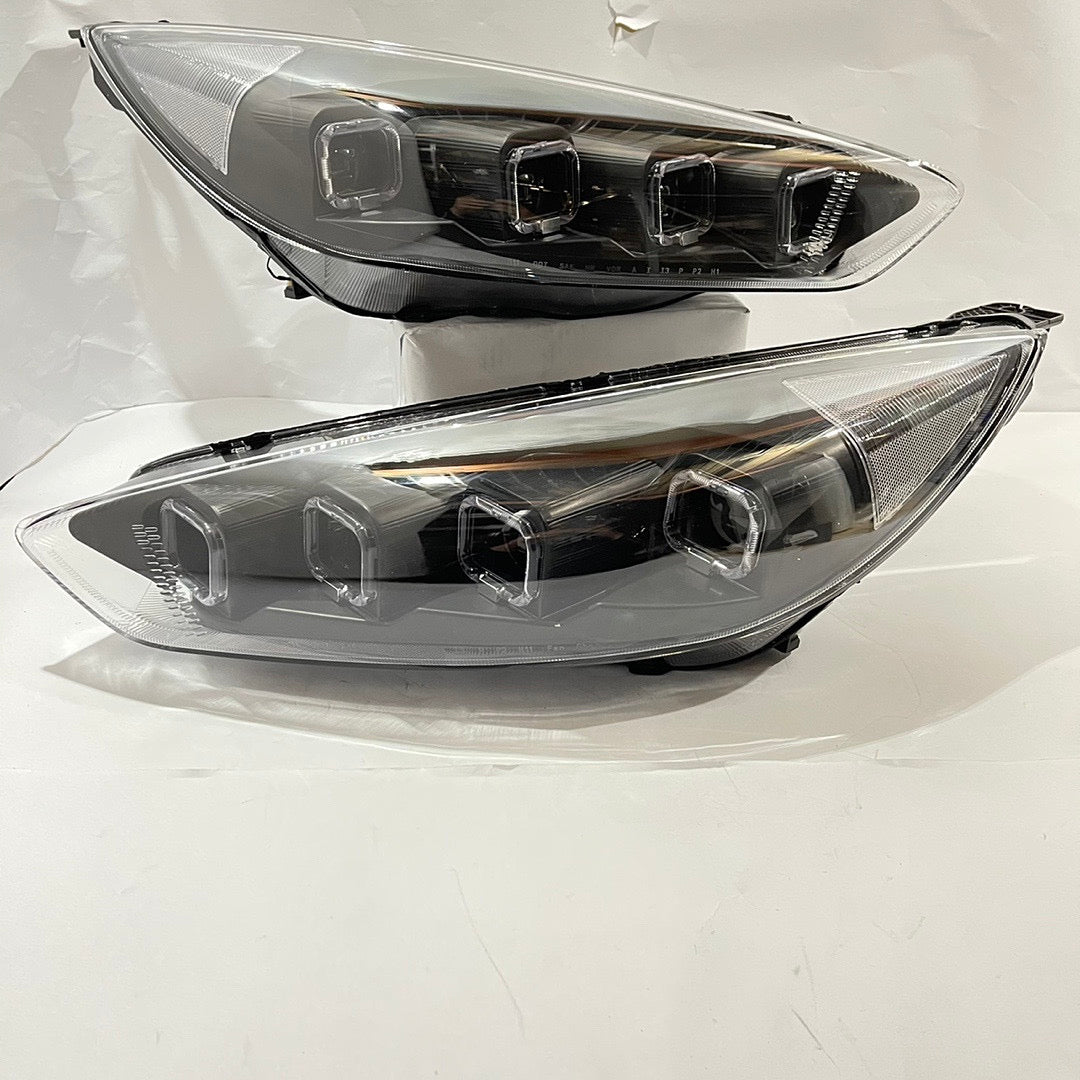 2015 to 2018 Ford Focus LED DRL Projector Headlights Luces Micas Proyectores Sequential