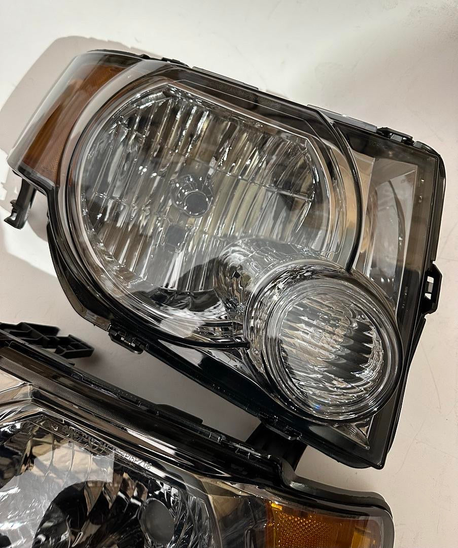 2008 to 2012 Ford Escape Headlights Luces Micas Calaveras faros Focos Luz Light smoke lens ahumada