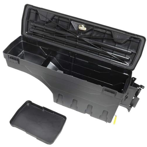07 to 18 Chevy Silverado GM Sierra Bed Wheel Well Tool Box Caja de Seguridad Para Caja de troca Storage Box