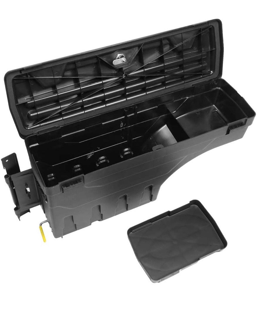 2015 to 20202 Ford F150 Truck Bed wheel storage tool box key lock caja de herrramienta con llave