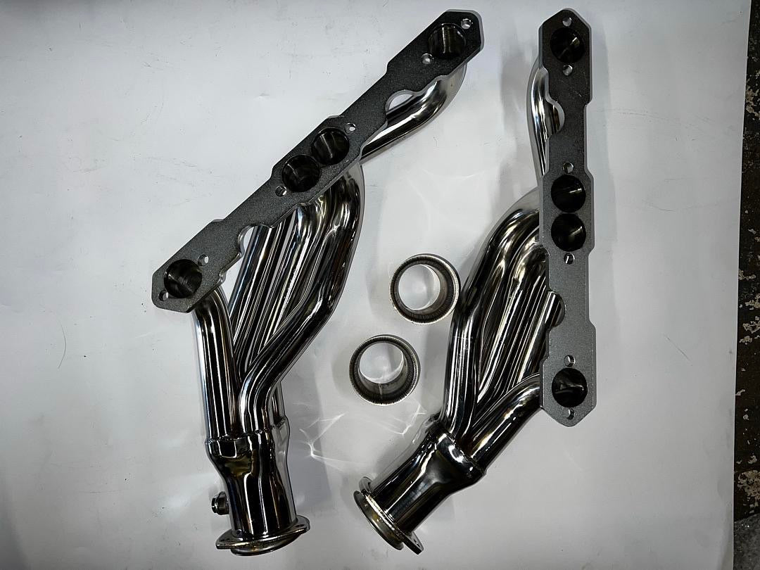 1988 to 1997 Chevrolet GMC Echasut Headers Cabezas escape motor CK Truck Troca pipas pipes