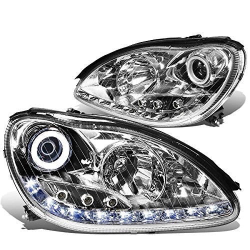 00-06 Mercedes Benz S430/ S500/S600 CLEAR Halo Projector LED Headlight