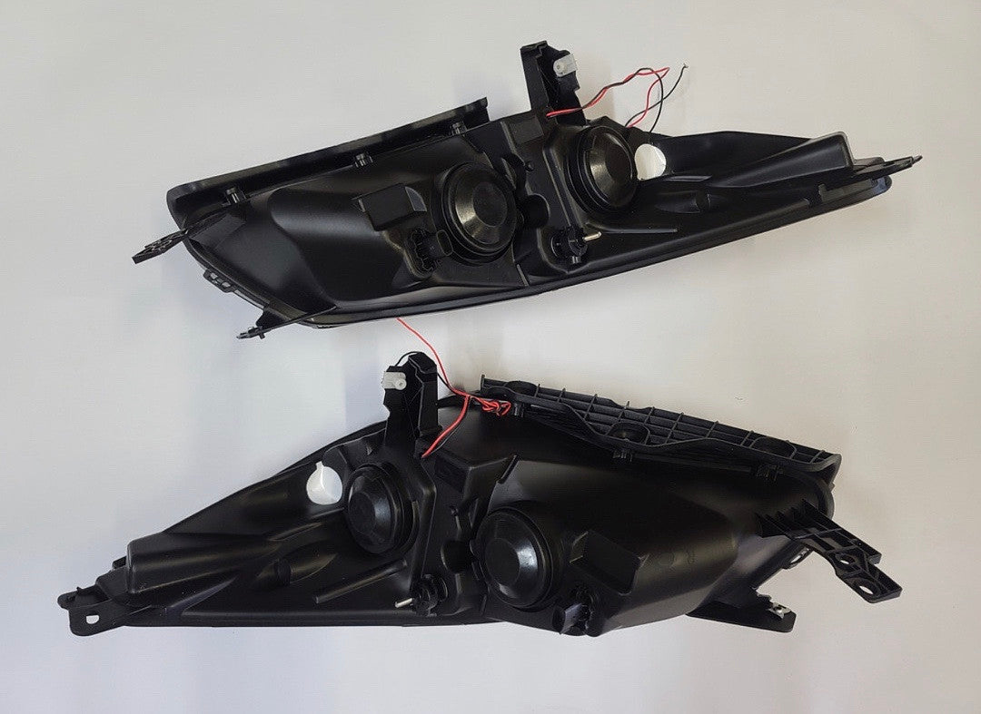 Ford Escape LED DRL Tube Projector Black Housing Headlights For 2013 To 2016