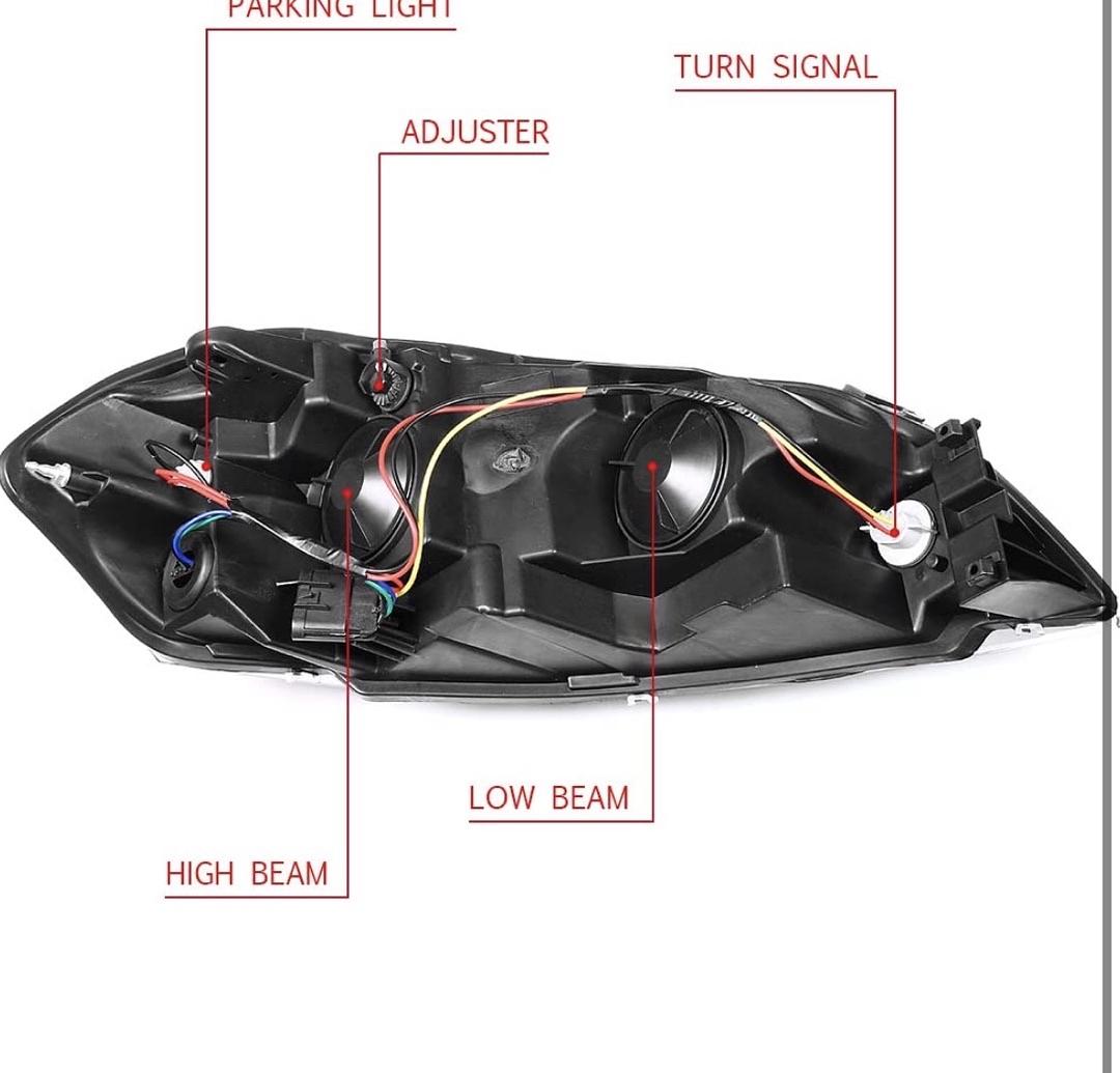 06-13 chevy impala 14-16 limited 06-07 impala black amber headlights