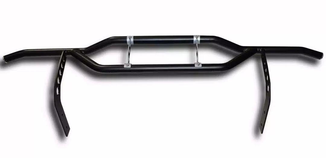 04-14 ford f-150 rear bumper guard black with silver
