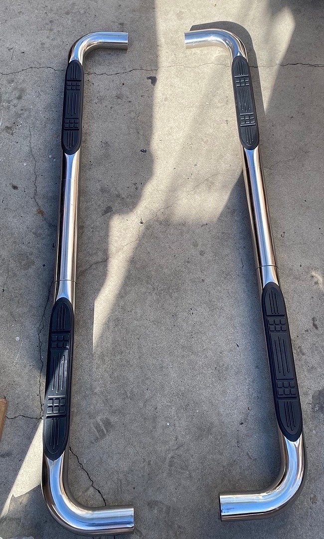 02-08 Dodge Ram 1500 Stainless Steel 3" Side Step Nerf Bar Running Board,Chrome quad cab