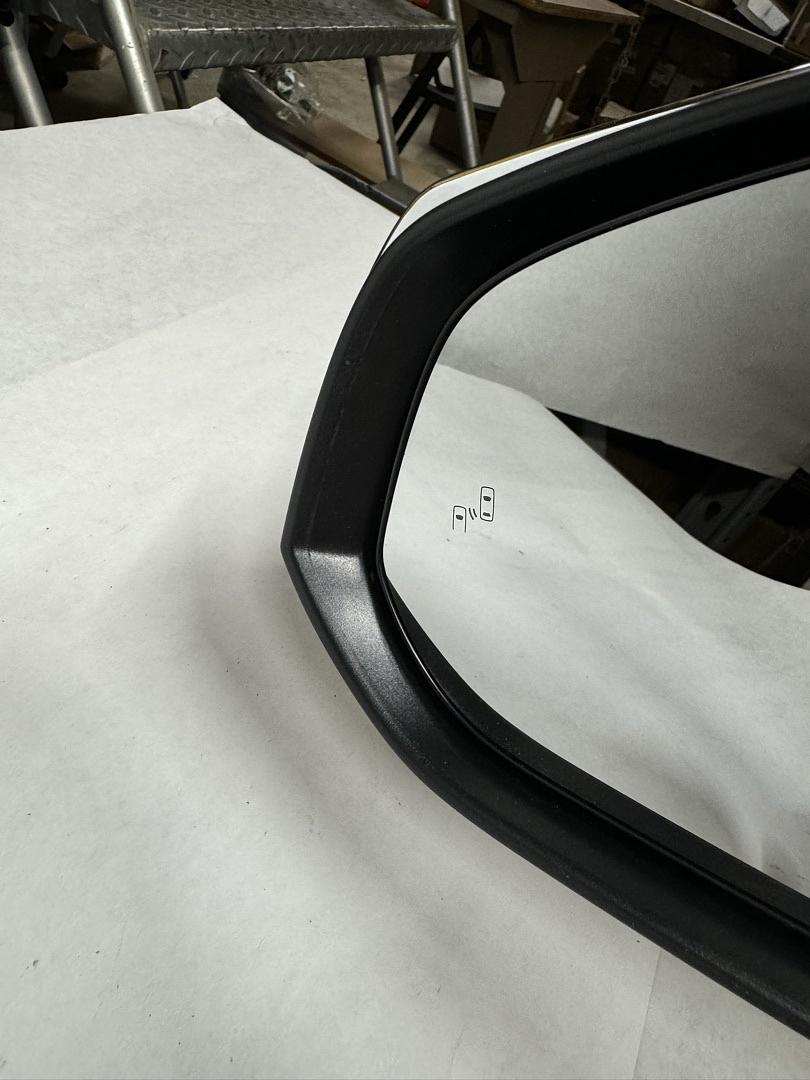Left Driver Folding Side Mirror Compatible with Tacoma 16-17,Powered Adjust+Heated+Turn Signal+Blind Spot Detection,Black/Chrome
