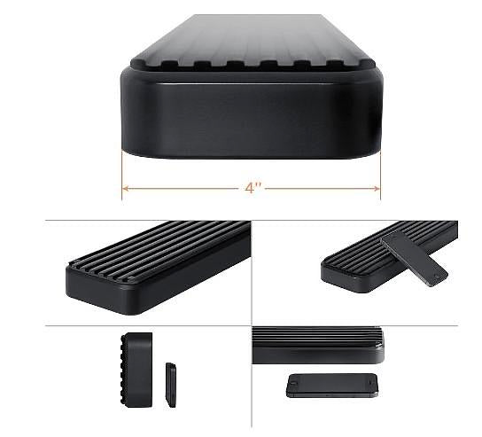 OR IB08DJF2B Honda Pilot 2003-2008 & Acura MDX 02-06 4 inches Matte Black Compatible