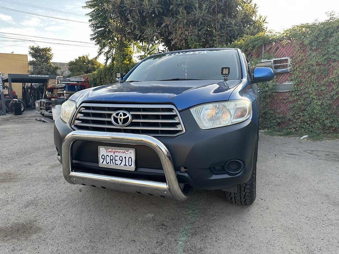(No Hardware) BURB-033-SS Silver 3" Stainless Steel Front Bumper Push Bull Bar Replacement For 08-13 Highlander