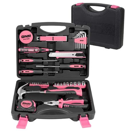 Pink 46 PCs Home Tool Set Electonic Repair