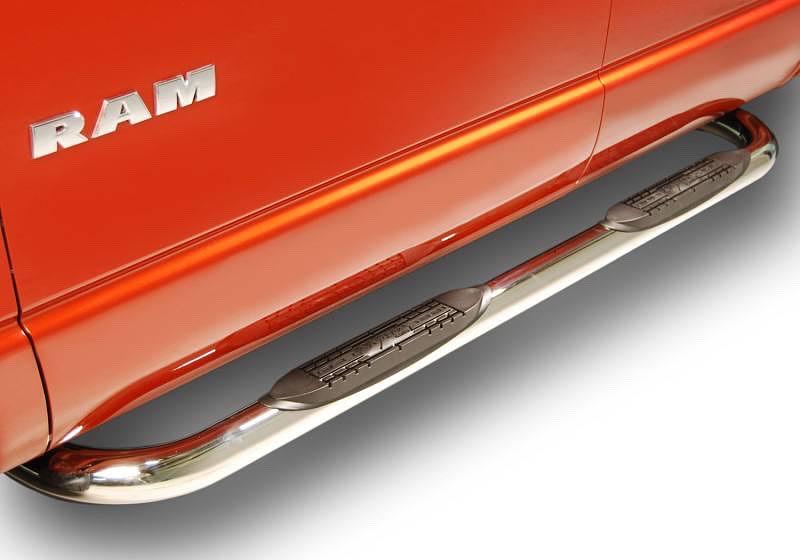 3 Inches Stainless Steel Side Step Nerf Bar Running Boards Compatible with 09 to 18 Ram 1500 Extended/Quad Cab
