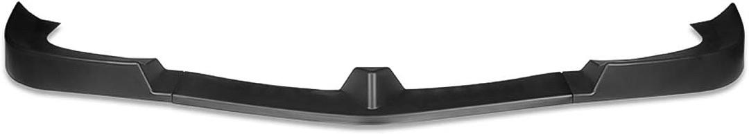 3Pc Carbon Fiber Look Black Front Bumper Lip with Vertical Stabilizer Compatible With 12-14 W204 C-Class w/Luxury Package Models