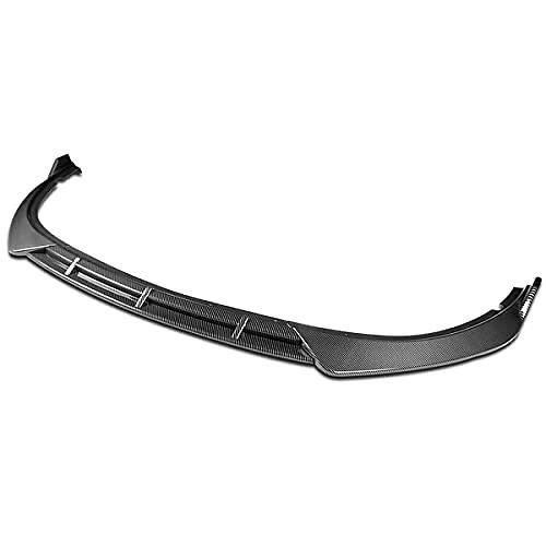 DNA MOTORING 2-PU-591-PCF STP-Style Front Bumper Lip 3PCS Compatible with 2016-2018 Kia Optima LX/EX/LX-Turbo,Carbon Fiber Look