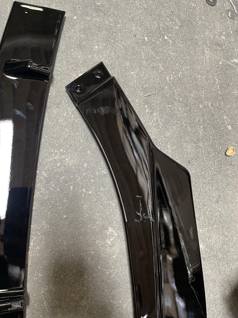2017-2021 Alfa Romeo Giulia Painted Black Front Bumper Body Kit Spoiler Lip