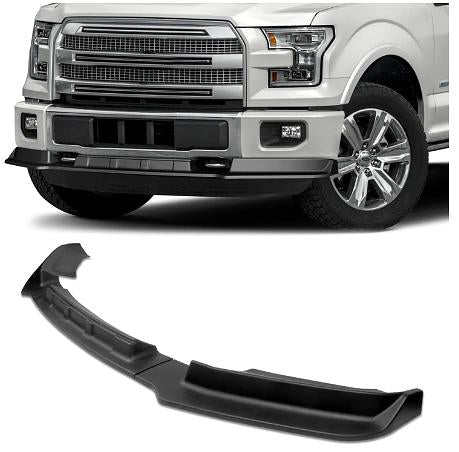 15-17 Ford F-150 STP-Style Front Bumper Lip - Matte Black