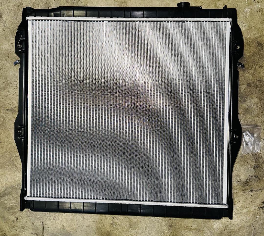 OB OEM-RA-1755 1-Row OE Style Aluminum Cooling Radiator Compatible with 95-04 Tacoma AT, 25-1/2" W X 22-5/8" H X 1" D, 1-3/8" Inlet, 1-3/8" Outlet