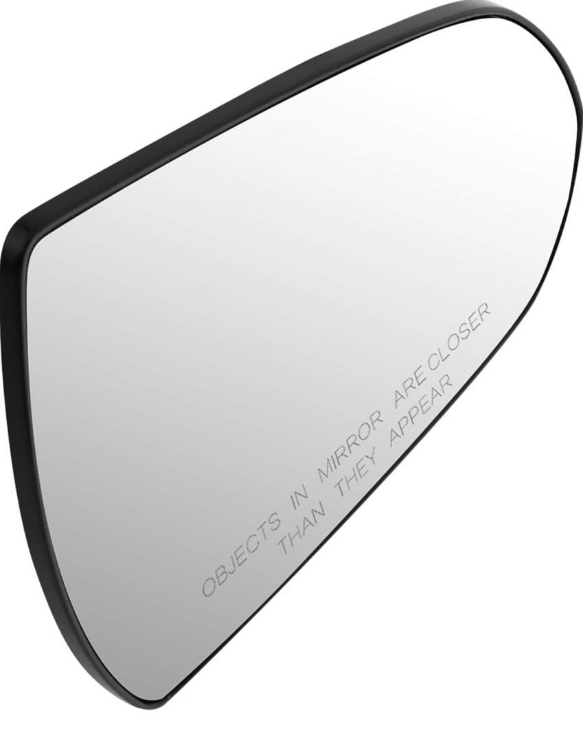 Factory Style Right Side Mirror Glass w/Convex Spotter Compatible with 17-19 Elantra