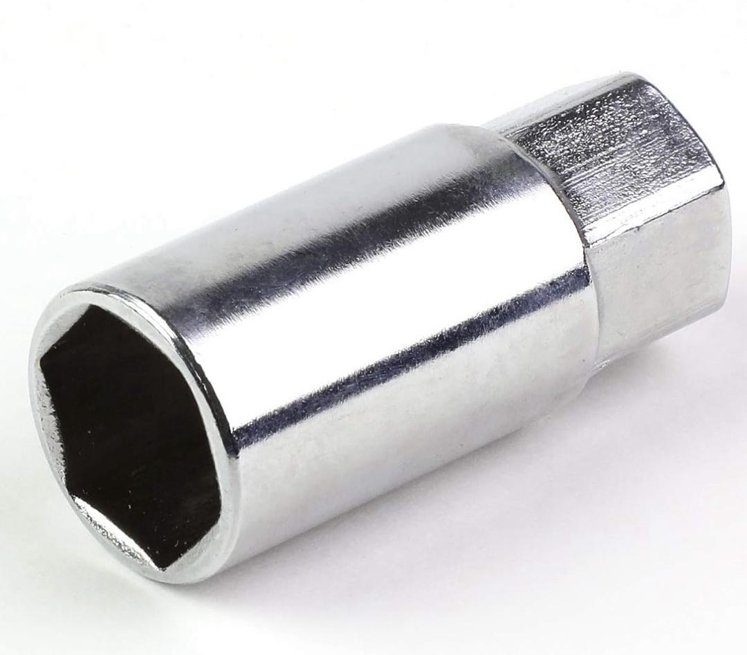 20Pcs M12 x 1.5 25mmOD/35mm Height Close End Lug Nuts w/Deep Drive Extension Adapter, Black
