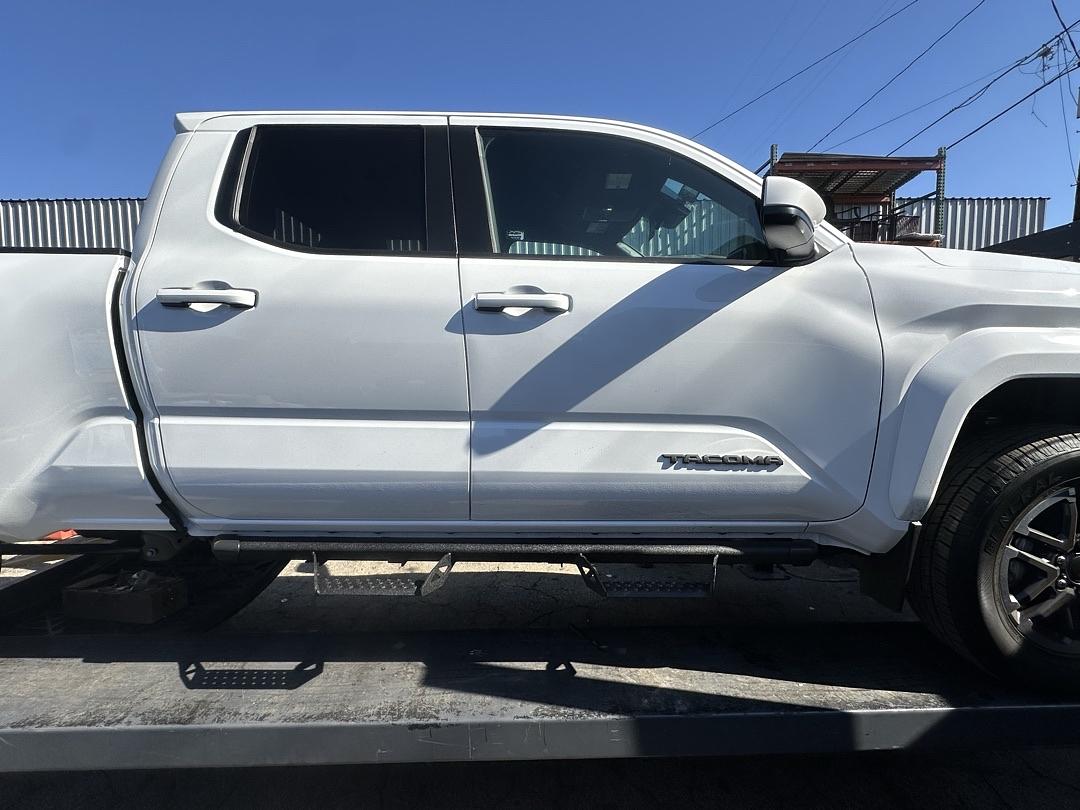 24+ Toyota Tacoma crew cab predator style running boards textured
