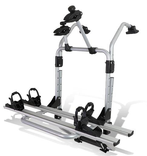 Rear Trunk Mount 2-Bike/Bicycle Rack Carrier, Powder Coated, Silver Universal