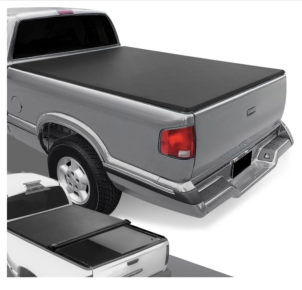94-03 6ft chevy s10 / GMC Sonoma Pickup Truck Bed Soft Roll-Up Tonneau Cover Complete Set Roll-Up 6FT