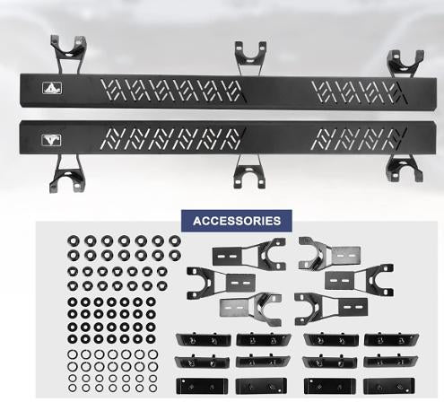 07-17 Jeep Wrangler JK Powder Coated Side Step Running Boards