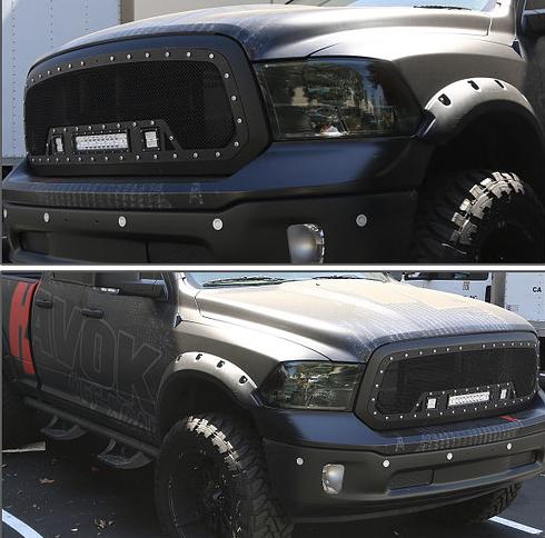 09-18 Dodge Ram smoked housing / lends amber headlights