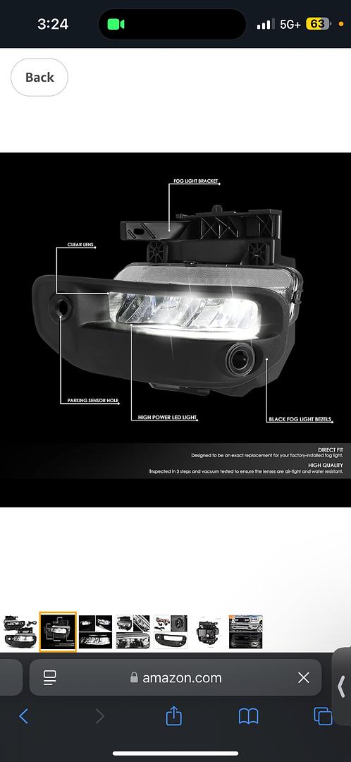 ‚úÖFL-ZTL-350-CH 19-22 Dodge Ram 1500 Fog Lights