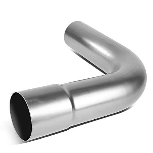 90 Degree Bend Tube DIY Custom Mandrel Exhaust Tubing, 2.5" OD, Mild Steel,Universal Fit