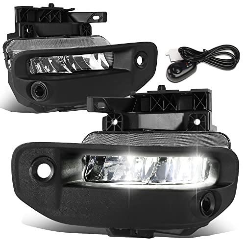 Pair of Chrome Clear Lens LED Fog Lights Compatible with 2019-2022 Ram 1500