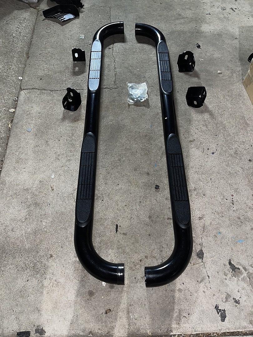 7 2009 To 2024 Dodge Ram Crew Cab Black Running Boards Estribos Side Step Negros Escalon