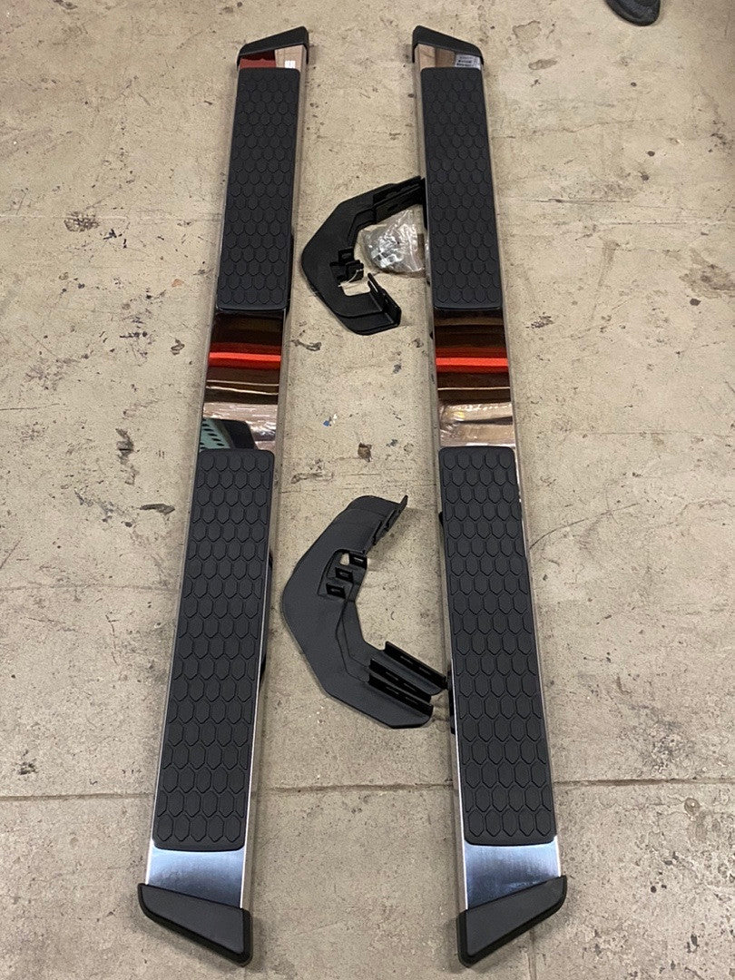 Stainless Steel 5 Inches Step Bar Running Boards for 07-18 Silverado Sierra Extended Cab
