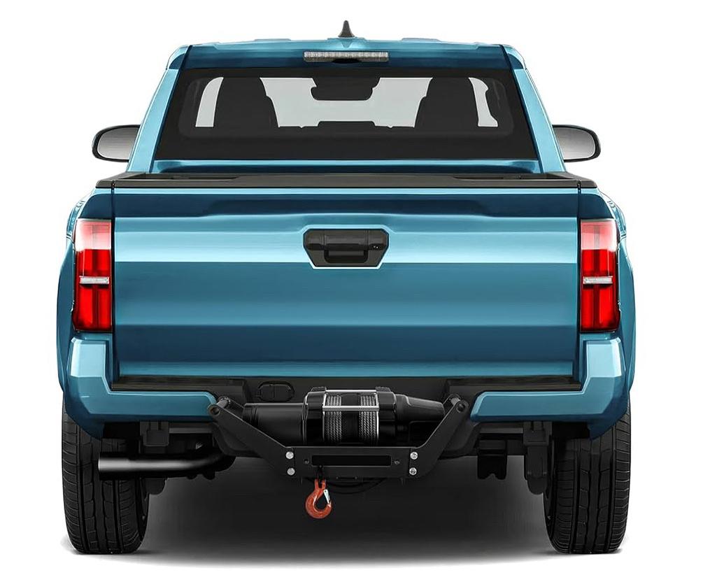 DNA MOTORING Cradle Winch Mount Mounting Plate Foldable for 2" Class IV Hitch Receivers, Up to 12,000Lbs Capacity, Powder Coated Steel, Tow-Mount