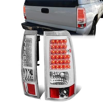 03-06 Chevrolet Silverado /Gmc Sierra Led Chrome Headlights