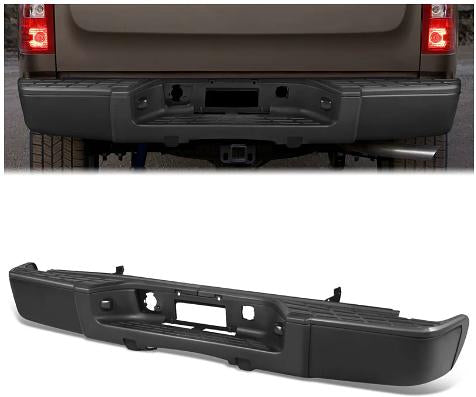 For 07-13 Chevy Silverado GMC Sierra 1500 Steel Rear Step Bumper w/o Sensor Hole