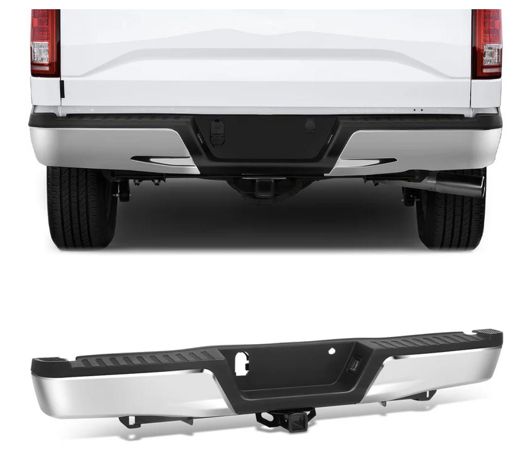 2015 to 2020 Ford F150 Chrome Back Bumper Defensa Cromada Tracera Parking Sensors