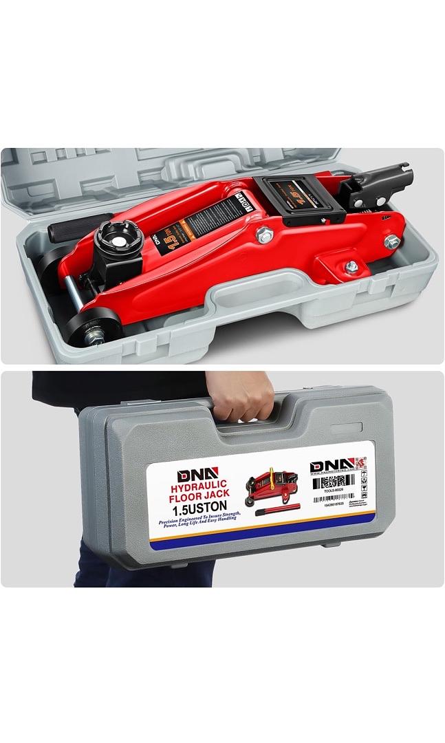 Low Profile Hydraulic Trolley Service/Floor Jack, 1.5 Ton (3000 lbs) Capacity, Lifting Range 5.3"-12",Red,