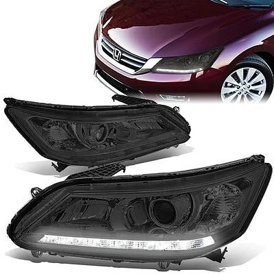 13-15 Honda Accord 4dr Led headlights smoked clear