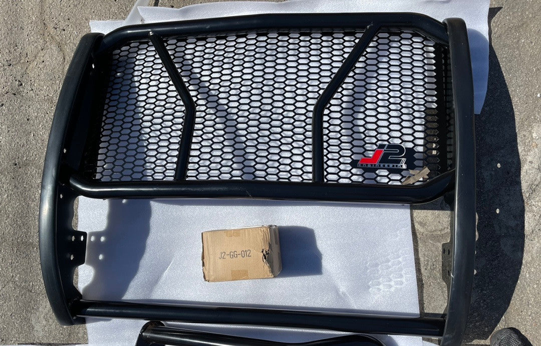 11-16 FORD F-250/350/450/550 SUPER DUTY BLACK J2 Grille Guard missing brackets