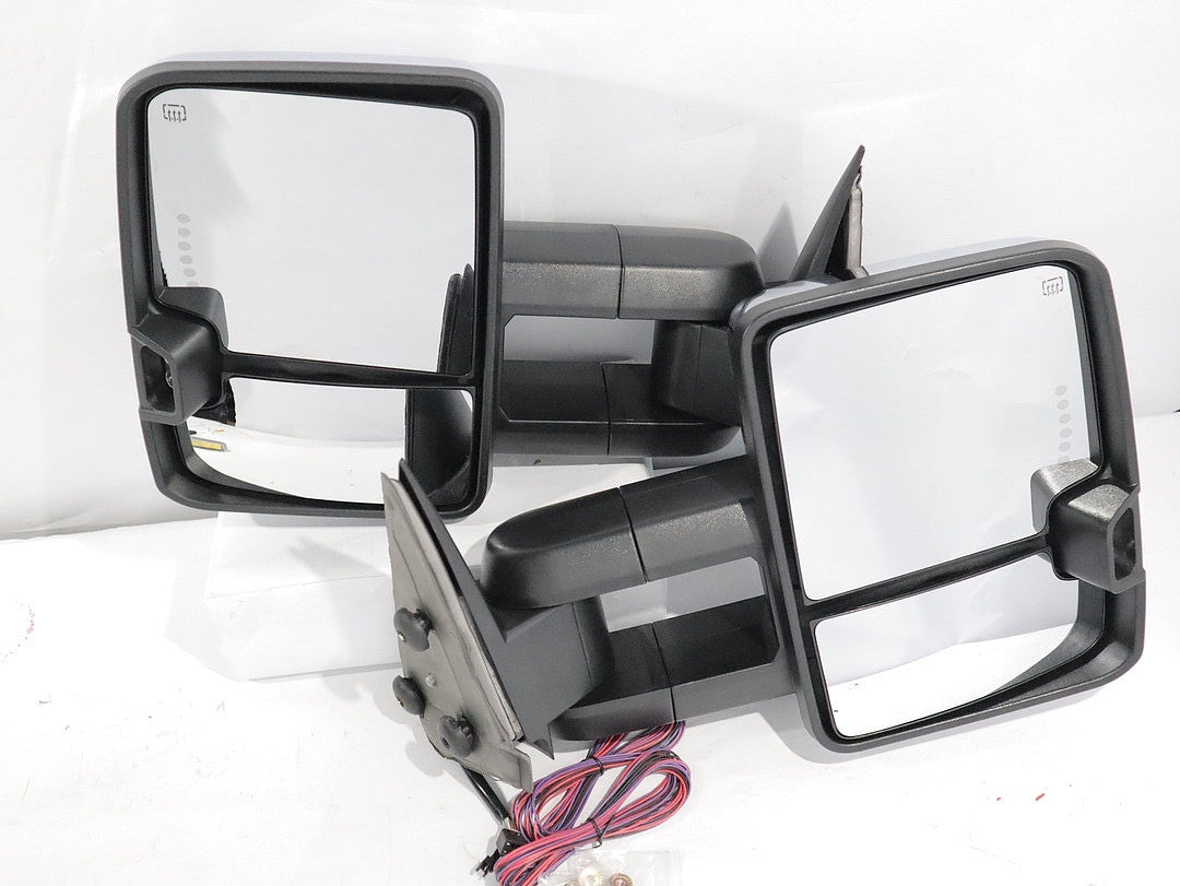 03-06 Chevy silverado/Gmc sierra chrome/smoked led / heated towing mirros