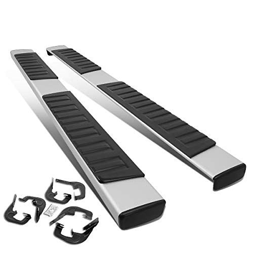 07-18 chevy silverdo Aluminum 6.25 Inches Board Silver Fit Extended Cab Silver/Black