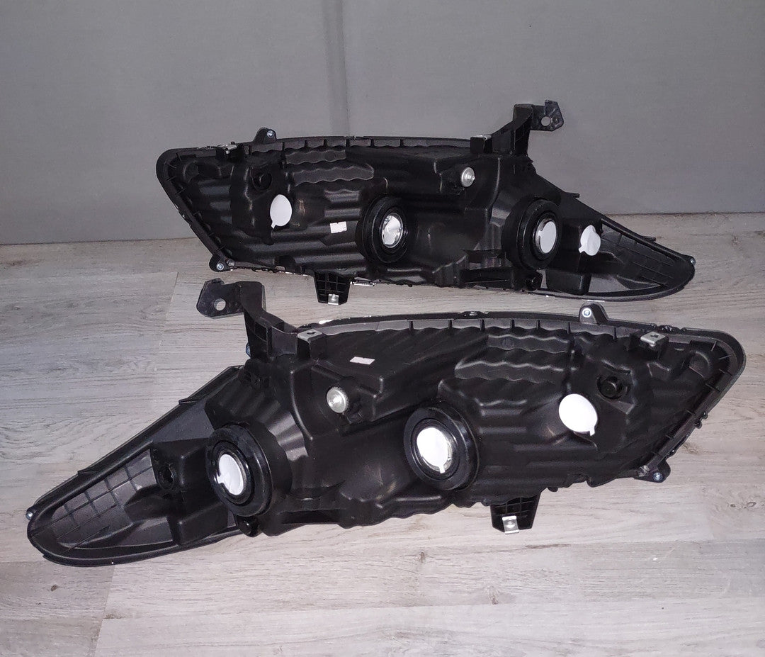 Faros Delandteros Negros Con Lentes Claros Para Honda Accord 2-Door Coupe 08-12