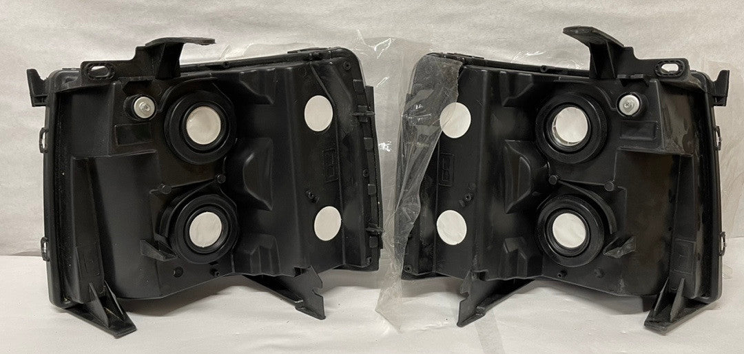 07 - 13 Chevy Silverado Chrome Clear Headlights