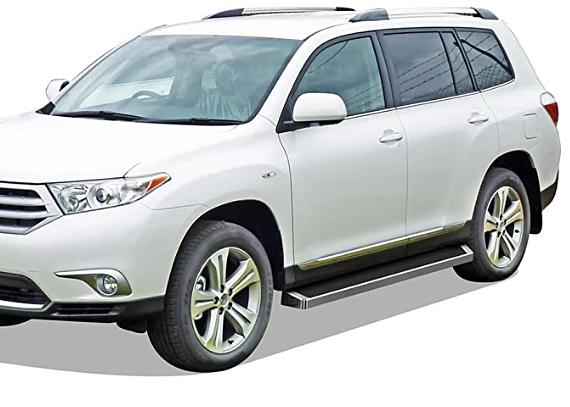 08-13 Toyota Highlander (Gas & Hybrid) Running Boards Estribos 3” Bronze and Black 70inches