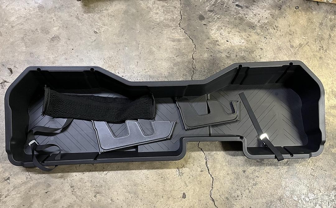 14-18 chevy silverado crew cab Light Weight Rear Under Seat Cargo Storage Case Organizer